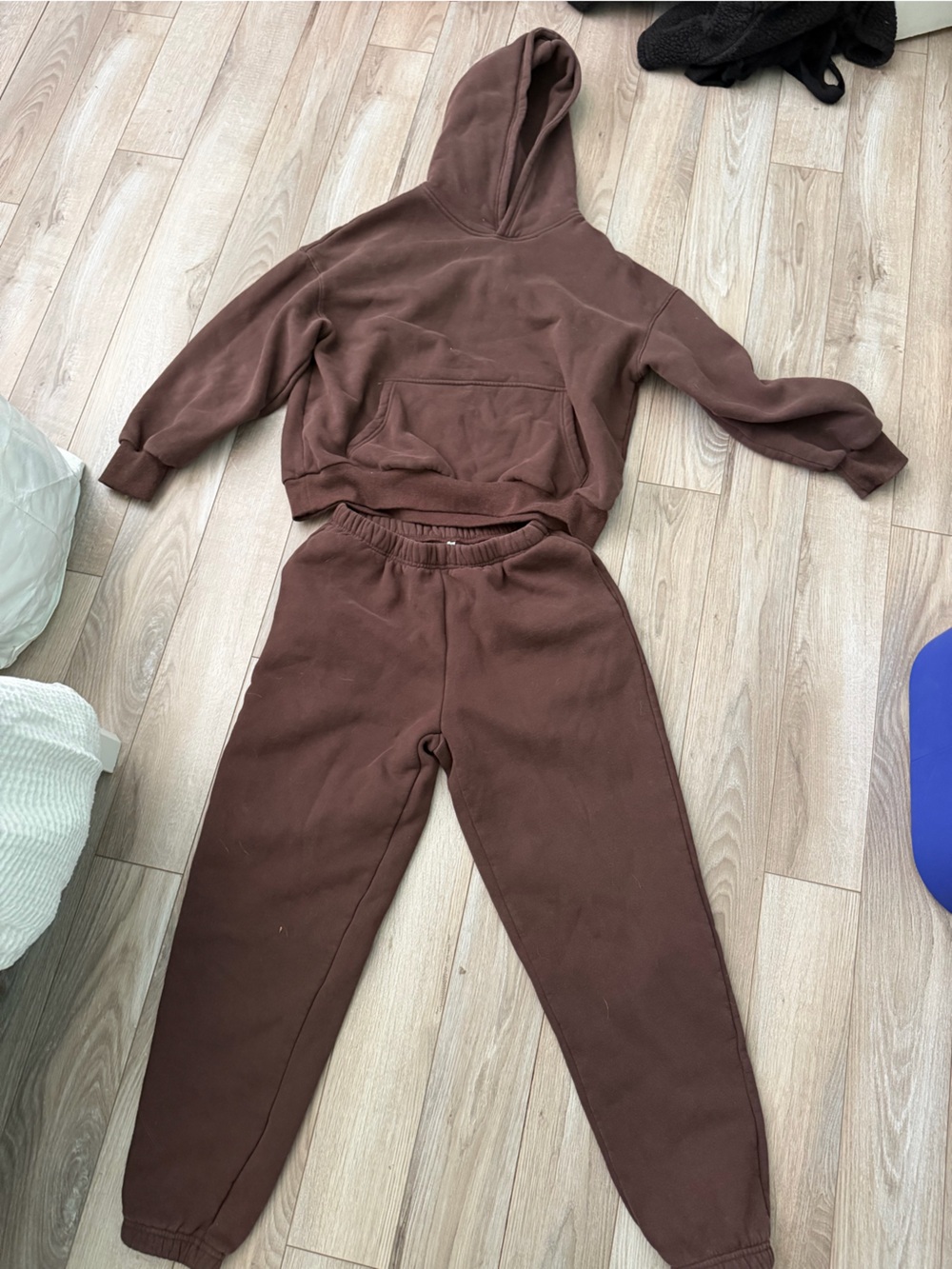 Cozy Brown Hoodie & Sweatpants Set